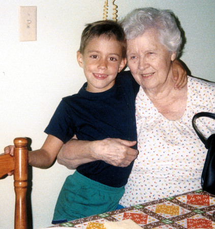 1986 With Great-Grandma Lil