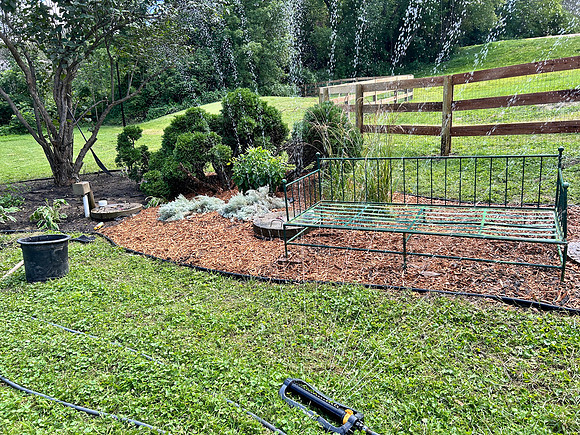 some of the llanscaping being done