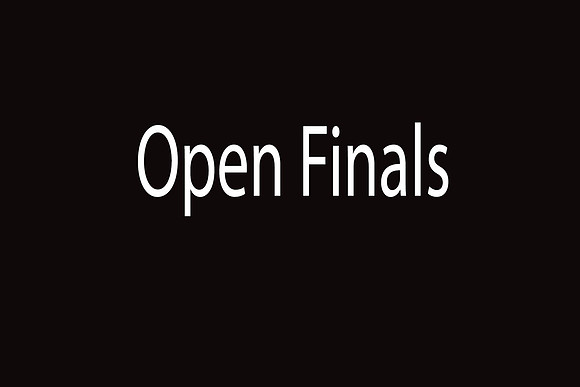 Open Finals