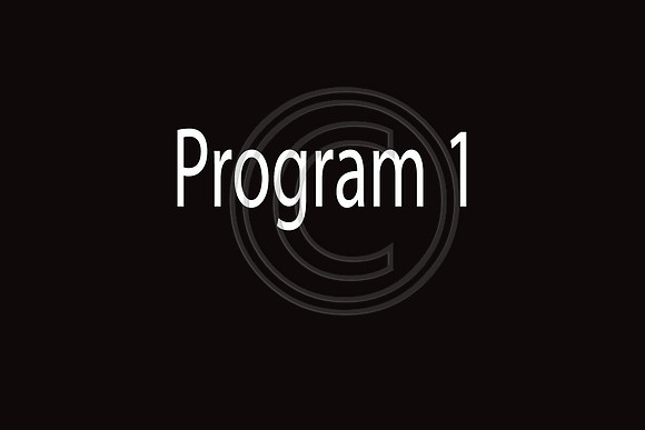 program 1