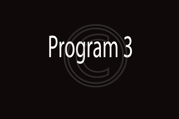 program 3