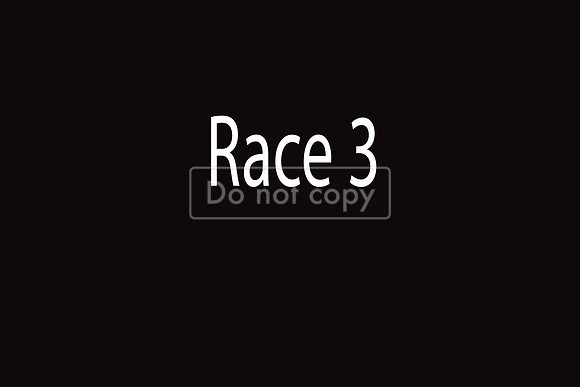 race 3, 1-Fender, 2-Pie, 3-Pogue, 4-Deuce, 5-Wrecker, 6-Myster-E