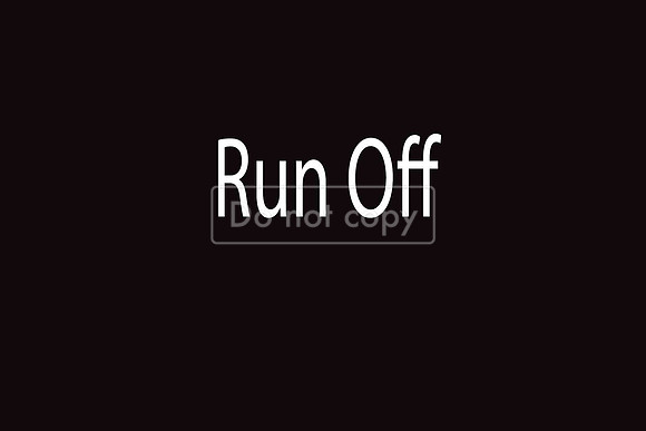 Run Off