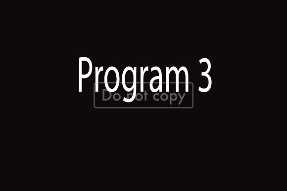 program 3