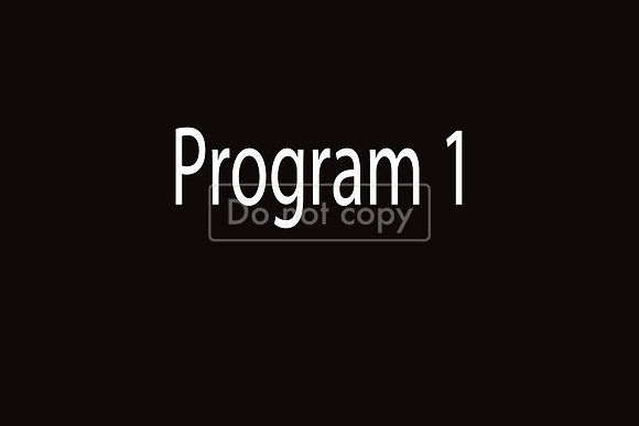 program 1