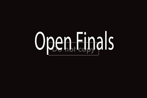 Open Finals