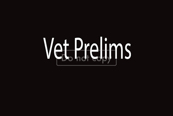 Vet Prelims