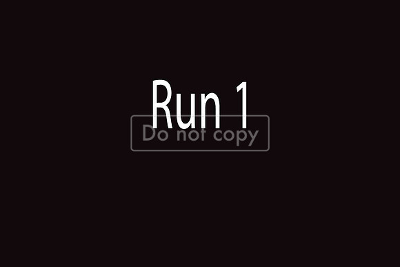 Run 1