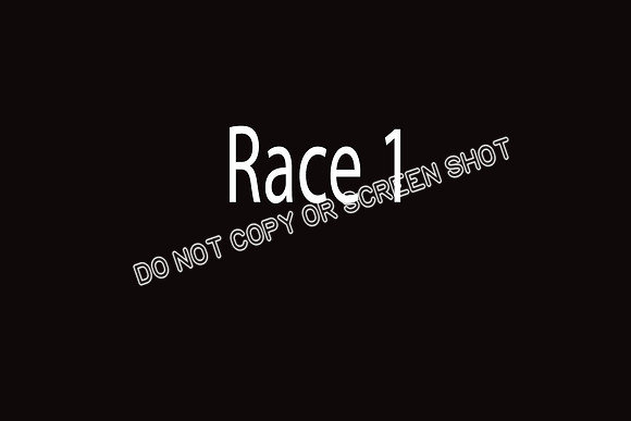 race 1  Macy, Tickle, Duesy, Riot