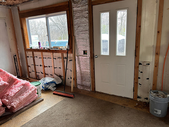front living room window and front door