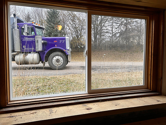 view from kitchen window