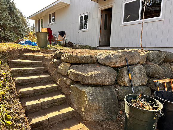front steps after
