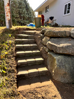 after cleaning front steps.